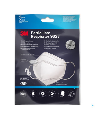 Nexcare 3m masque a/particules 9623 ffp2 noir    3