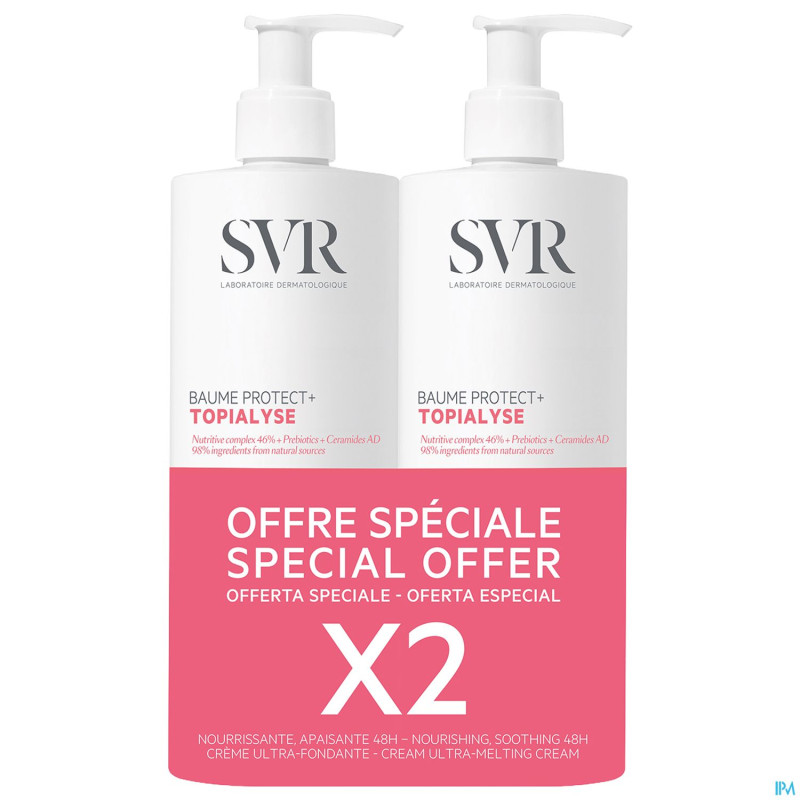 Svr topialyse baume protect+ 2x400ml