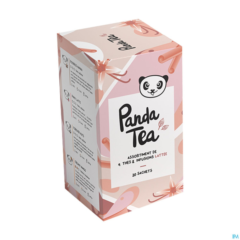 Panda tea coffret latte    sach 20