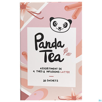 Panda tea coffret latte    sach 20