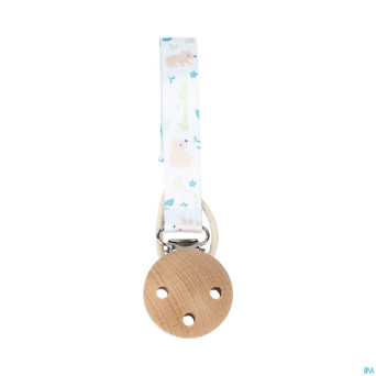 Luc&lea attache-sucette bois tissu