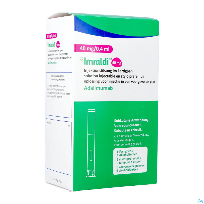 Imraldi 40mg/0,4ml sol inj 100mg/ml stylo prer. 6