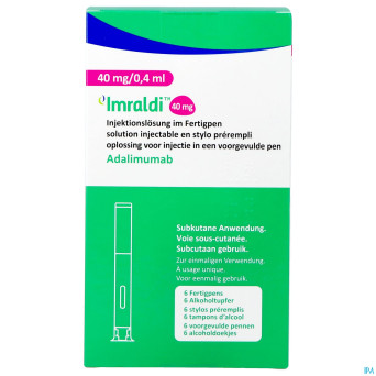 Imraldi 40mg/0,4ml sol inj 100mg/ml stylo prer. 6