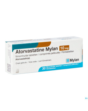 Atorvastatine viatris 10mg comp pell 30 bls