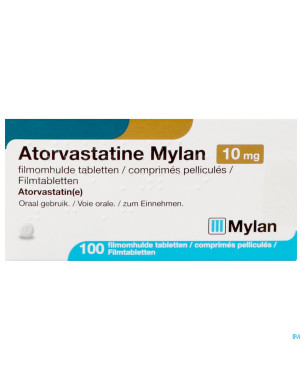 Atorvastatine viatris 10mg comp pell 100 blister