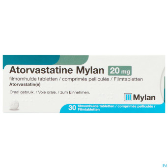 Atorvastatine viatris 20mg comp pell 30 blister