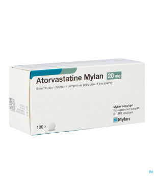 Atorvastatine viatris 20mg comp pell 100 blister