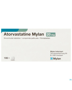 Atorvastatine viatris 20mg comp pell 100 blister
