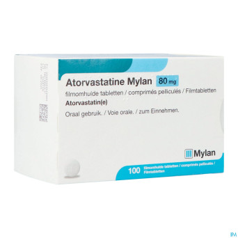 Atorvastatine viatris 80mg comp pell 100 bls
