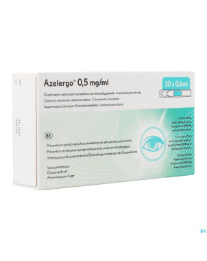 Azelergo gouttes oculaires unidoses 30