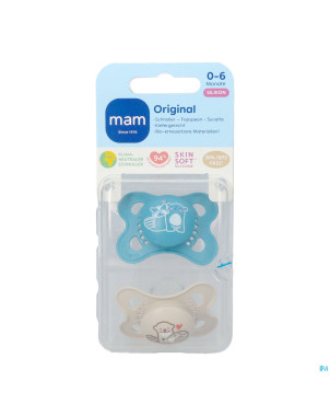 Mam sucette original pure silicone 0-6m garcon 2