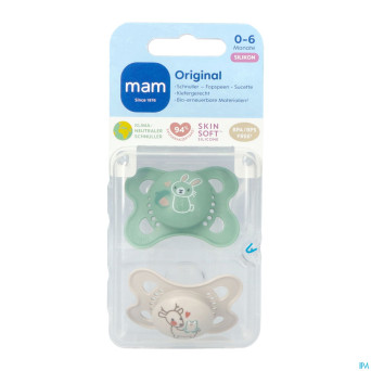 Mam sucette original pure silicone 0-6m unisexe