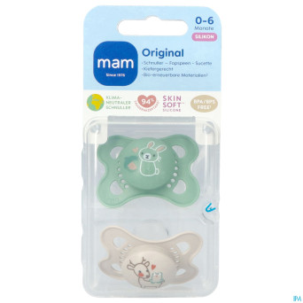 Mam sucette original pure silicone 0-6m unisexe