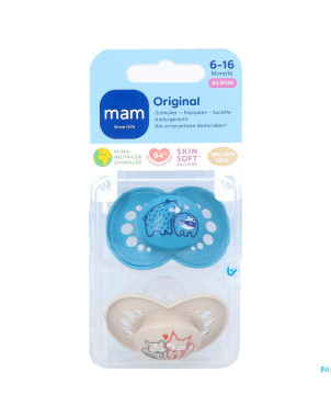 Mam sucette original pure silicone 6-16m garcon