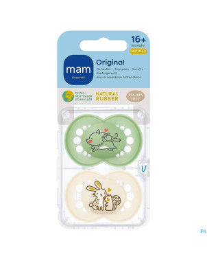 Mam sucette original pure silicone 6-16m unisexe