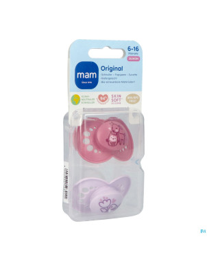 Mam sucette original pure silicone 6-16m fille