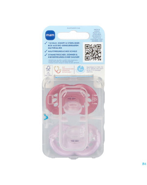 Mam sucette original pure silicone 6-16m fille