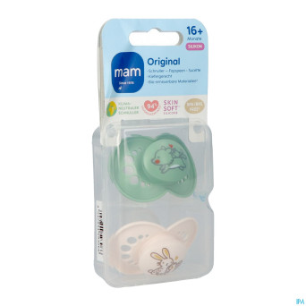 Mam sucette original pure silicone 16m+ unisexe