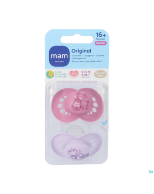 Mam sucette original pure silicone 16m+ fille
