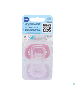 Mam sucette original pure silicone 16m+ fille