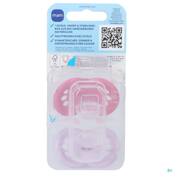 Mam sucette original pure silicone 16m+ fille