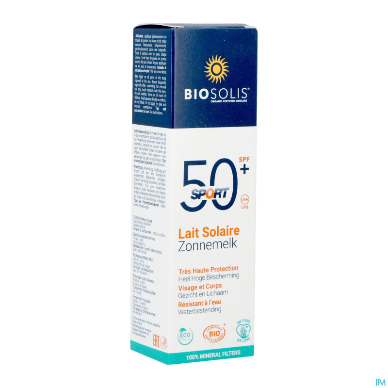 Biosolis lait solaire sport ip50+    50ml