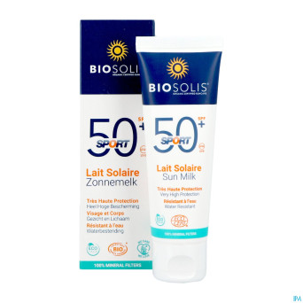 Biosolis lait solaire sport ip50+    50ml