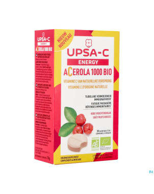 Upsa c energy acerola 1000mg    comp croq 30