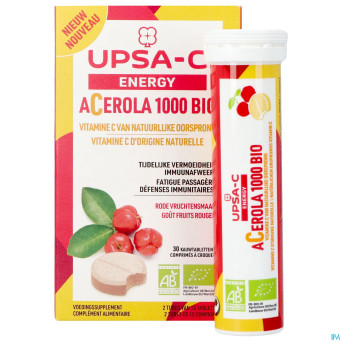 Upsa c energy acerola 1000mg    comp croq 30