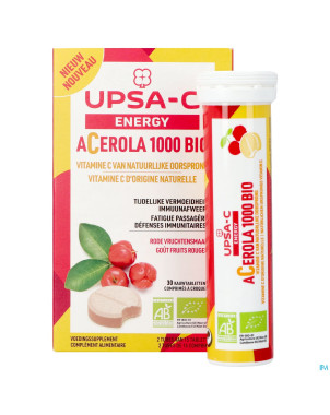 Upsa c energy acerola 1000mg    comp croq 30