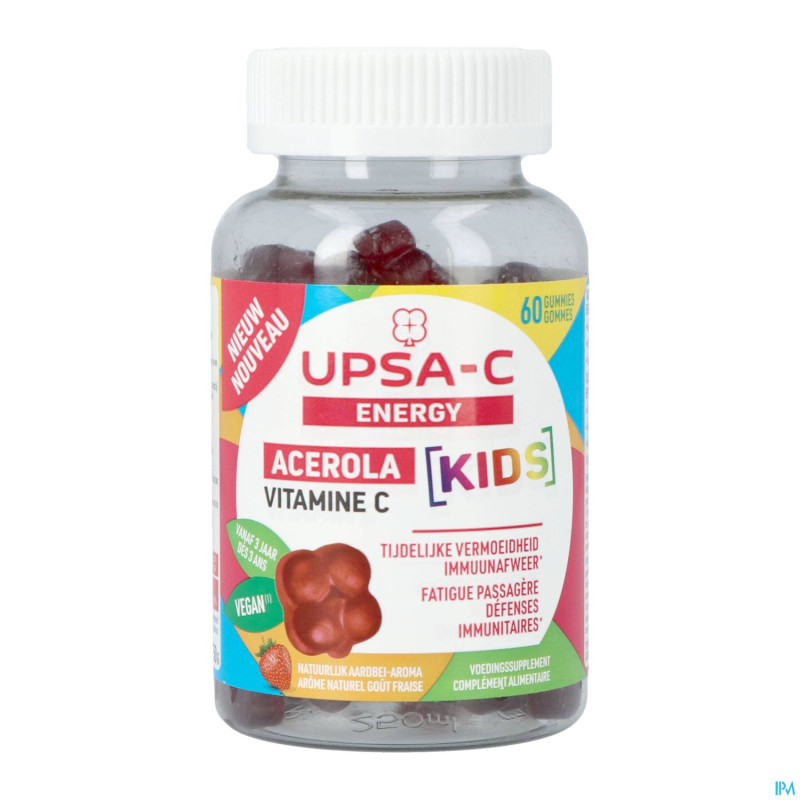 Upsa c energy acerola kids    gommes 60