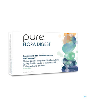 Pure flora digest    caps 10 remplace 4429-908