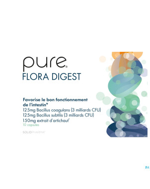 Pure flora digest    caps 10 remplace 4429-908