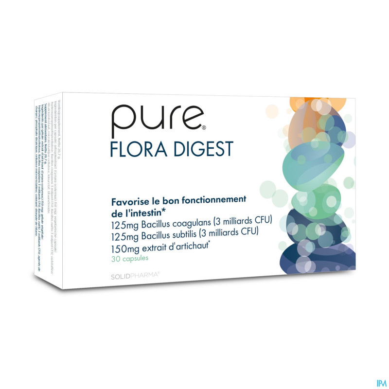 Pure flora digest    caps 30 remplace 3878-998