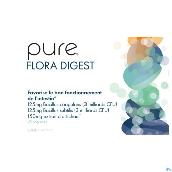 Pure flora digest    caps 30 remplace 3878-998