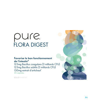 Pure flora digest    caps 30 remplace 3878-998