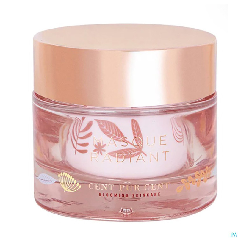 Cent pur cent pink clay masque radiant    50ml