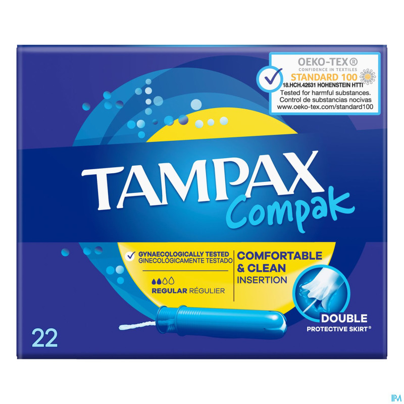 Tampax compak regular tampons    22