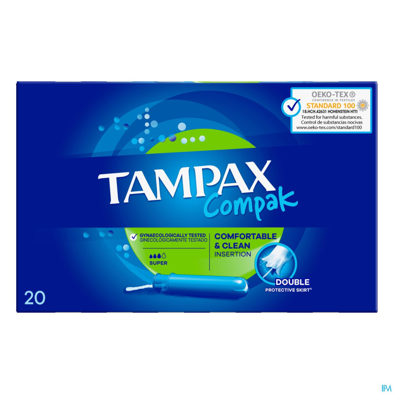 Tampax compak super tampons    20