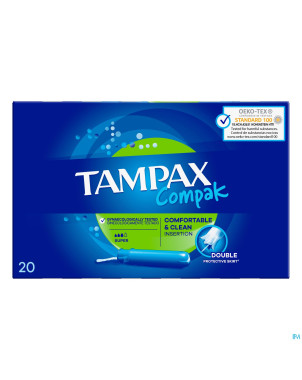 Tampax compak super tampons    20