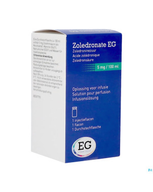 Zoledronate eg 5mg/100ml sol perf    fl 1