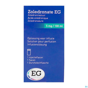 Zoledronate eg 5mg/100ml sol perf    fl 1