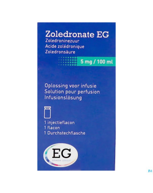 Zoledronate eg 5mg/100ml sol perf    fl 1