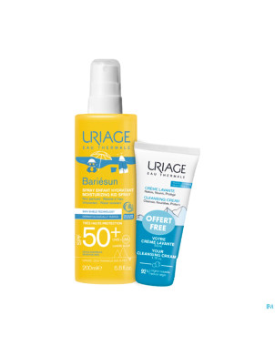 Uriage bariesun enfants ip50 spray 200ml + cr 50ml