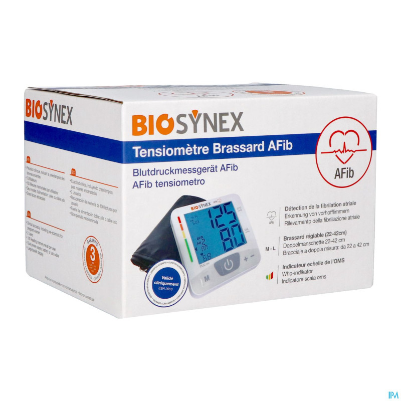 Biosynex tensiometre brassard afib