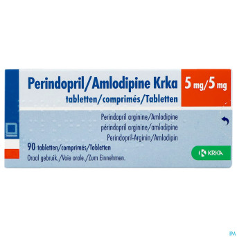 Perindopril/amlodipine krka 5mg/5mg    comp  90