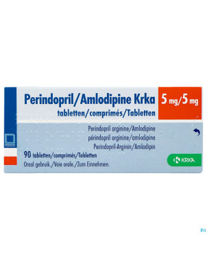 Perindopril/amlodipine krka 5mg/5mg    comp  90