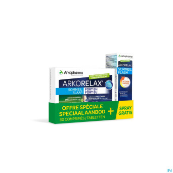 Arkorelax sommeil 8h comp 30 + spray gratuit 20ml