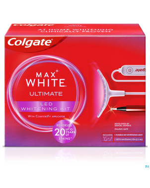 Colgate max white kit blancheur led    2 prod.