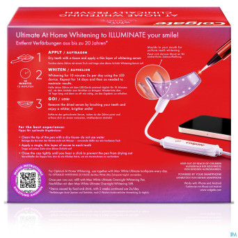 Colgate max white kit blancheur led    2 prod.